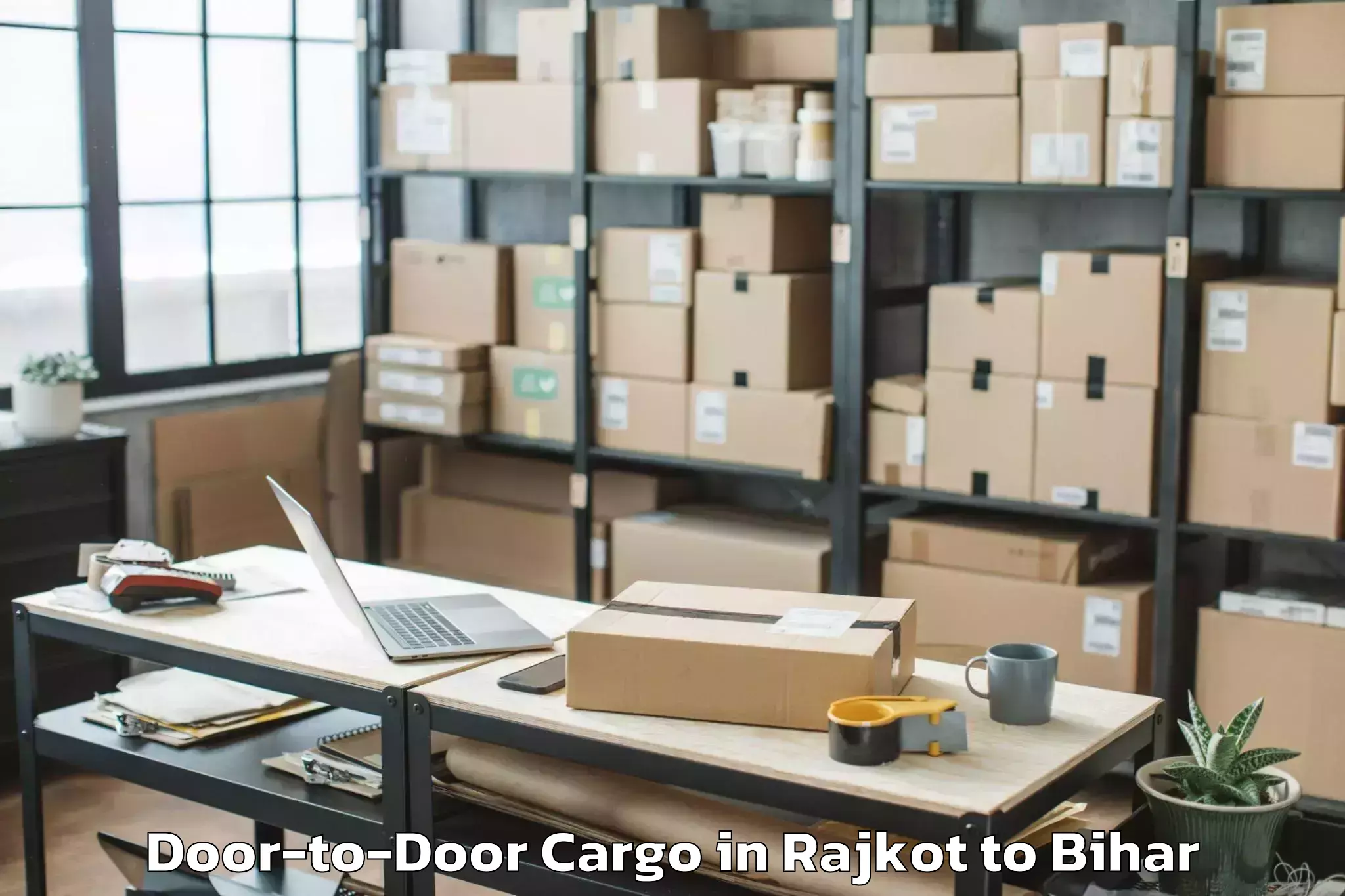 Book Rajkot to Meskaur Door To Door Cargo Online